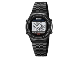 Relógio De Pulso Digital Multifuncional Masculino Skmei 1882, Resistente À Água Até 30 Metros, Com Luzes De Aço Inoxidável E Design Luminoso.