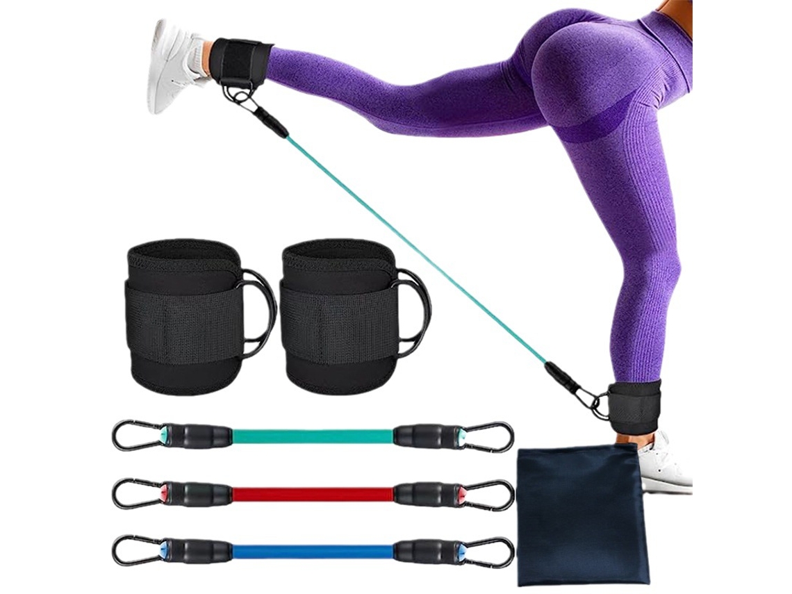 Conjunto de Faixas Elásticas de Resistência 27 Kg Ajustável AQUAFORGE