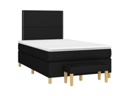 Box Spring Bed, Box Spring Beds Vidaxl Preto Tecido (120 X 190 Cm)