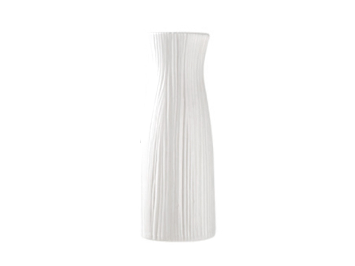 Vaso De Flores De Plástico Inquebrável Estilo Nórdico Pequeno Branco Para Decoração