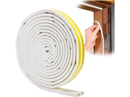 Lurelia Fita De Espuma Vedante Para Portas E Janelas 6 M Branco Externo Interno Adesão Forte Redução De Ruído Anti-insetos Cortável