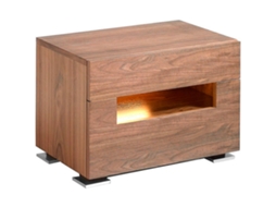 Mesa de Cabeceira ANGEL CERDÁ. 7065 (Castanho - MDF - 58 x 38 x 41 cm)