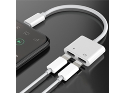 Cabo de Áudio e Carregamento 2 em 1 para iOS com produto Tomtop EOOCOO