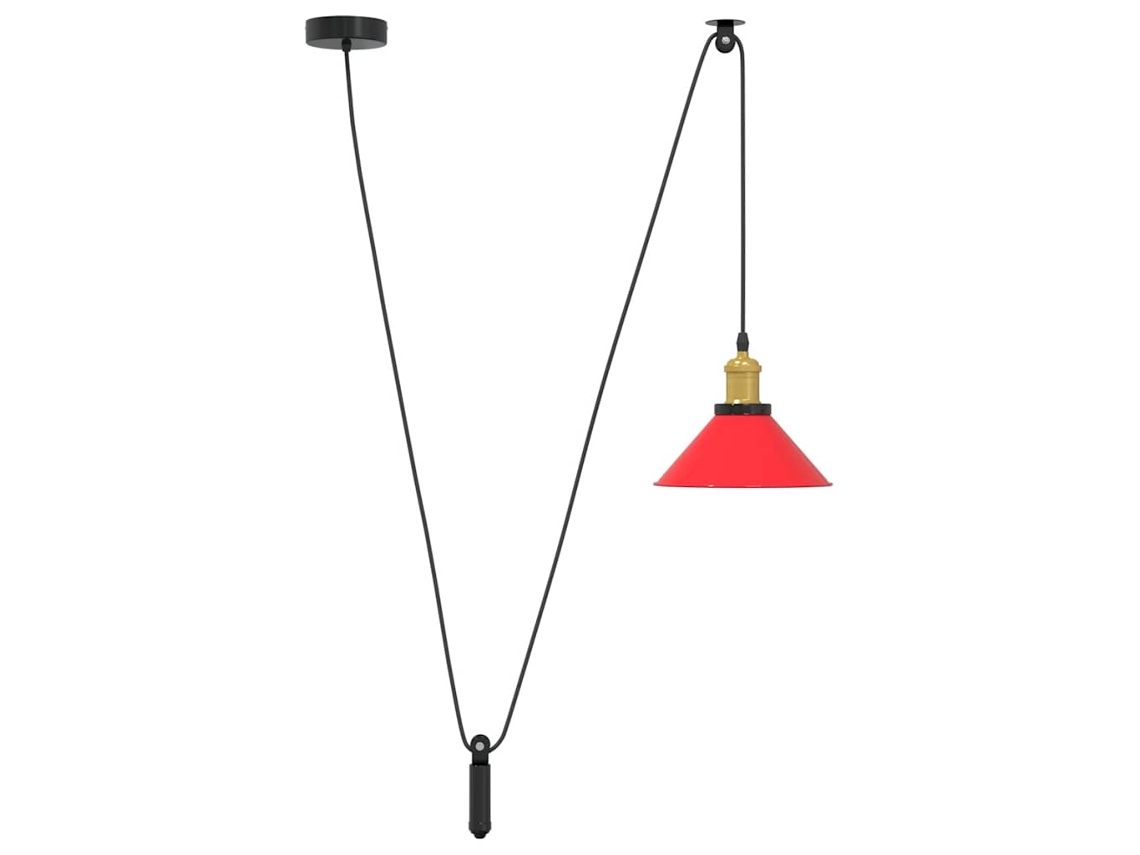 Pendant Lamp, Pendant Lamps Vidaxl Vermelho Metal (n/a)
