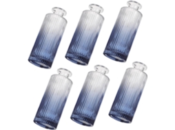 Conjunto De 6 Frascos Vintage Para Difusor De Óleos Essenciais, Em Vidro Transparente Com Design De Gokoco