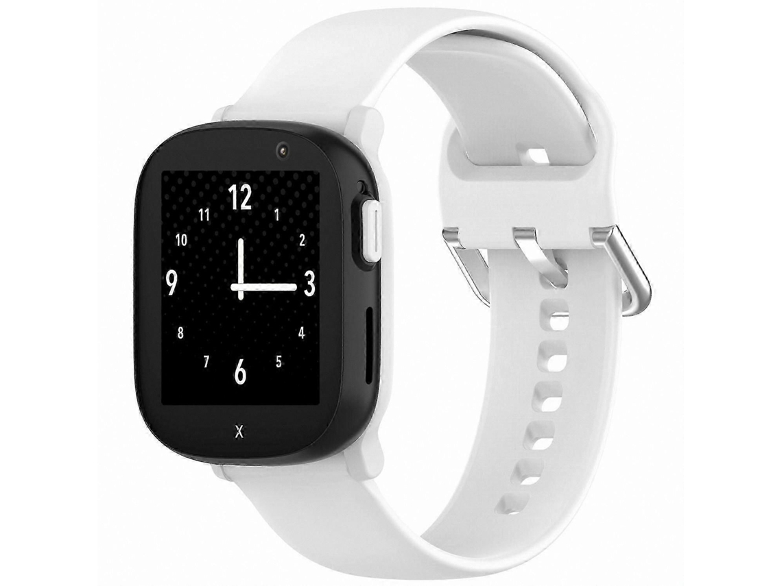 Pulseira Infantil De Silicone Com Fivela Prateada Para Smartwatch X6 Play