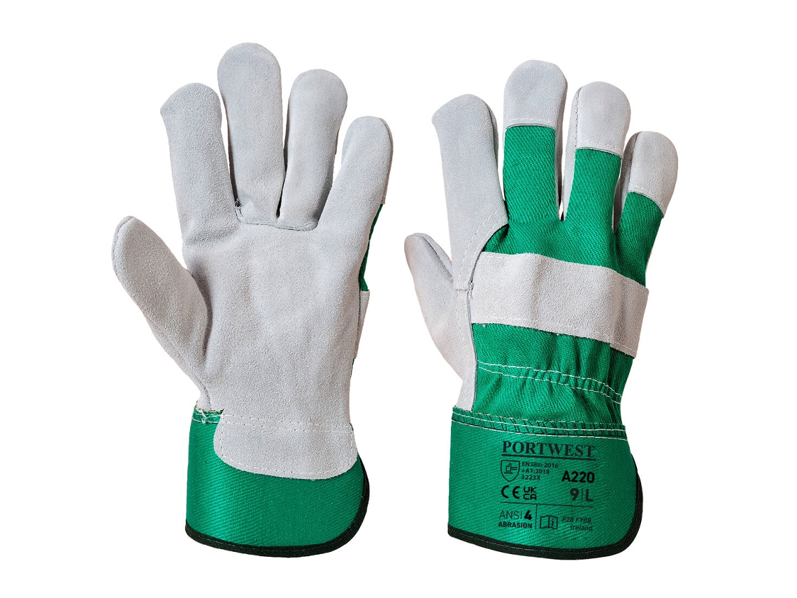 Luva Rigger Premium Cromada Para Proteção E Conforto / Vermelho / M Portwest