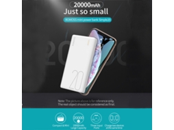 Power Bank LAXISCREED 20000mah Carregamento Rápido