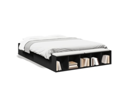 Estrutura de Cama Derivados de Madeira Preto MAISON EXCLUSIVE (120x190 cm)