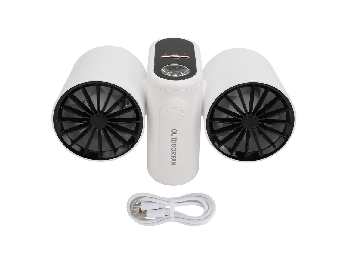 Ventilador De Cintura Com Luz 3 Velocidades 8000mah