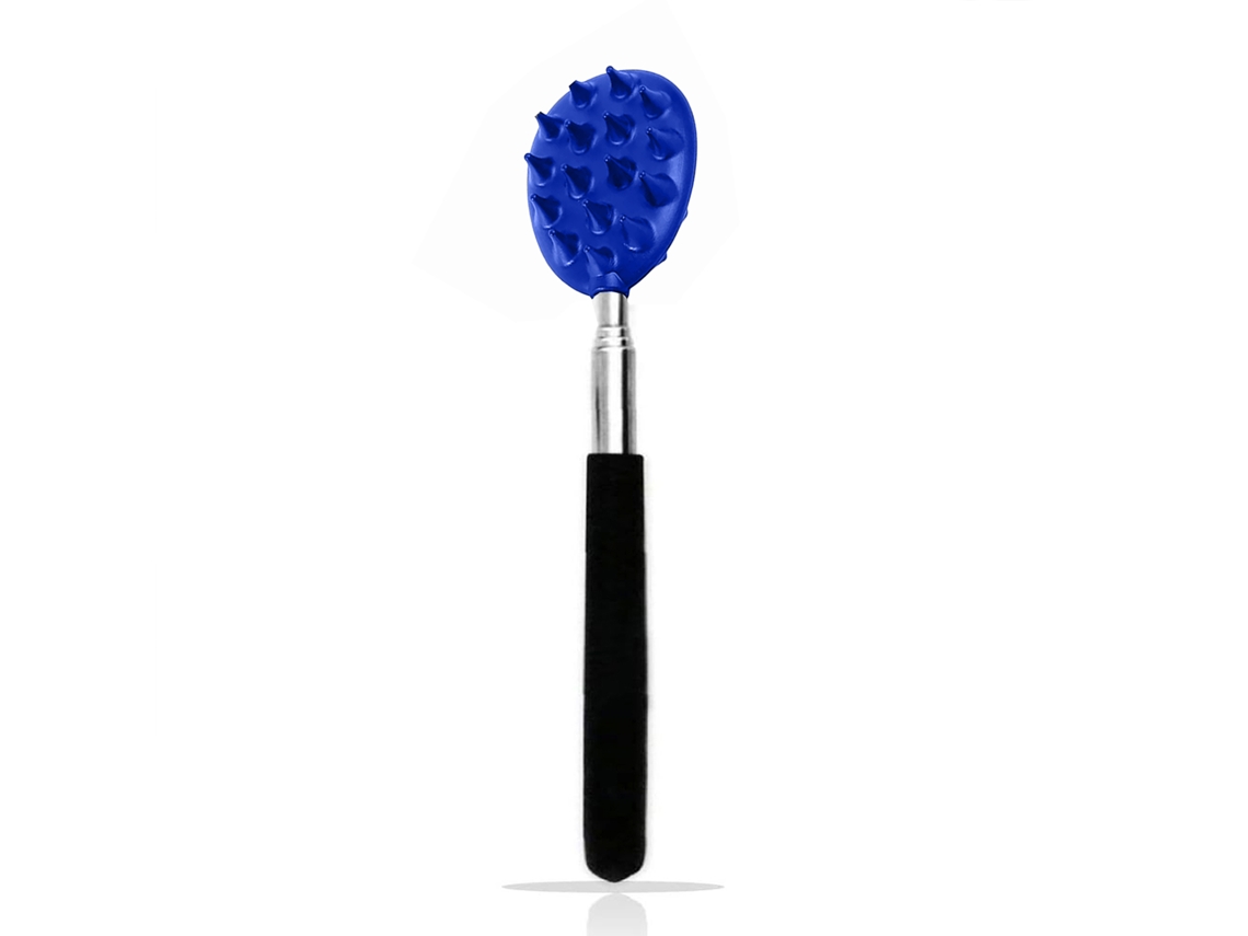 Massageador de Costas Retrátil com 2 Superfícies de Raspagem Profunda. MDUG (azul)