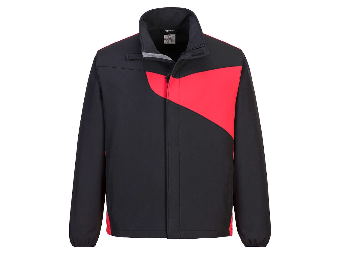 Jaqueta Softshell De Duas Camadas Pw2 – Conforto E Estilo Preto Cinza / Xl