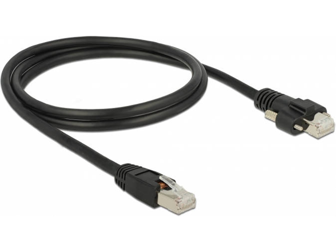 Cabo de Rede DELOCK (RJ45 - 1 m - Preto)