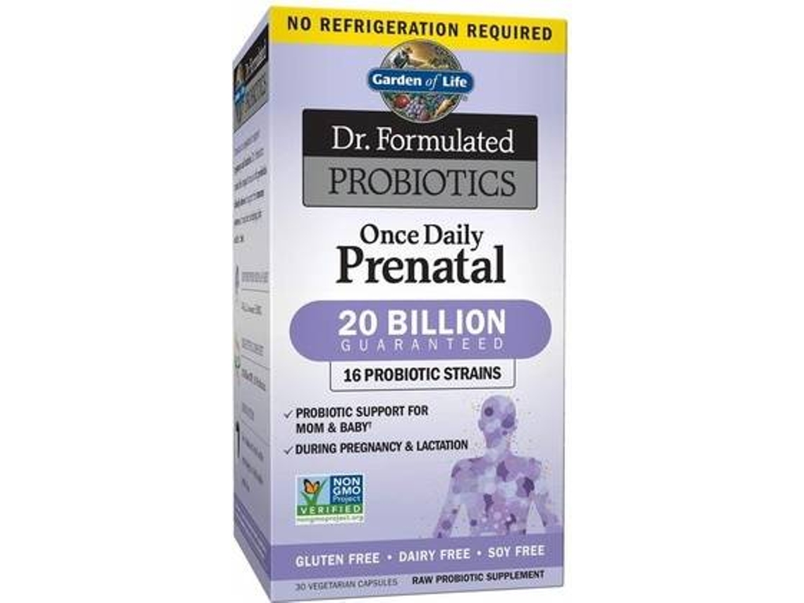 Suplemento Alimentar GARDEN OF LIFE Dr. Formulated Probiotics Once Daily Pré-Natal (30 cápsulas vegetais)