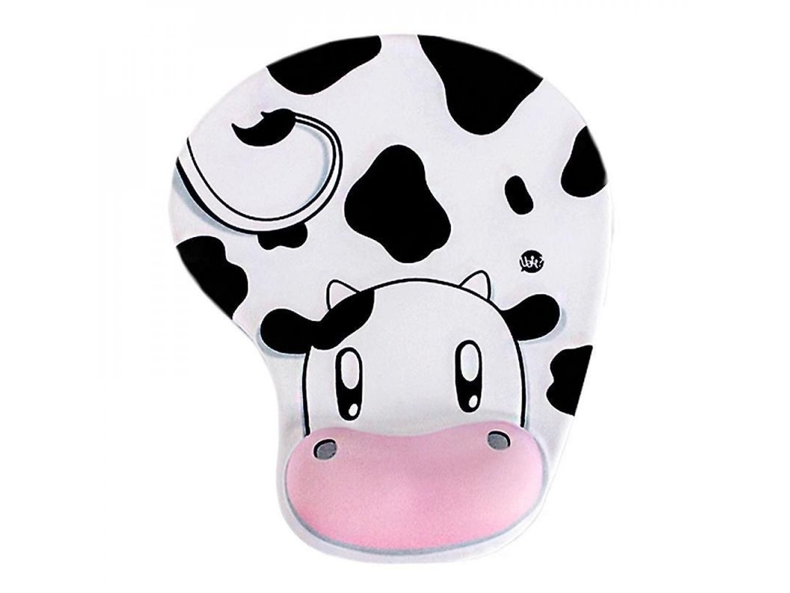 2026 mouse Pad Vaca Antiderrapante com Espuma de Memória e Apoio de Pulso Confortável