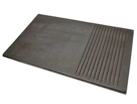 Placas De Cozinha Em Ferro Fundido Grill Nervuradas Lisas 50 X 30 Cm Sezam (49,5x30cm)