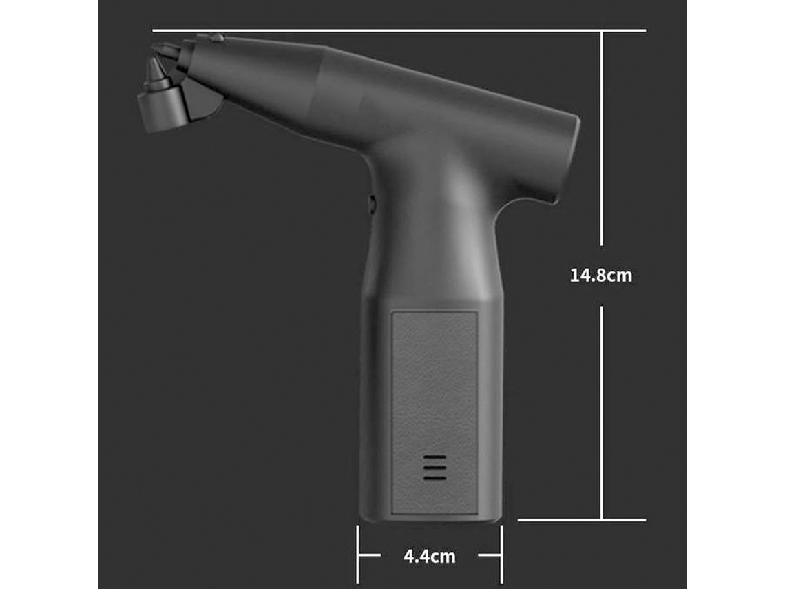 Pistola De Pintura Eléctrica Portátil Recarregável Com 2 Garrafas Para Móveis Parede Jardim