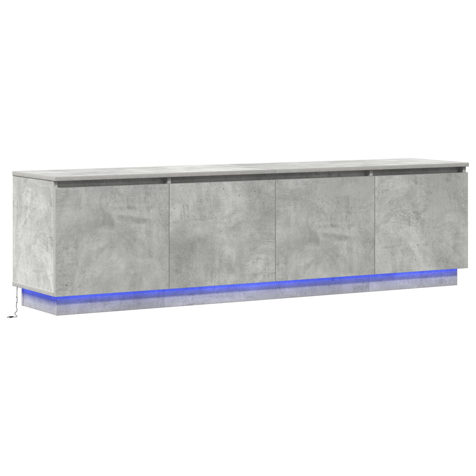 Conjunto 1 Suporte Para Tv Vidaxl Cinzento Derivados De Madeira (180 X 38 X 49 Cm)