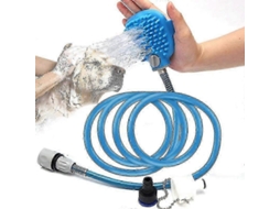 Chuveiro 2 Em 1 Para Cães E Gatos Com Escova Integrada Para Higiene E Massagem, Ideal Para Cães De Porte Grande E Médio. Nostalgia88
