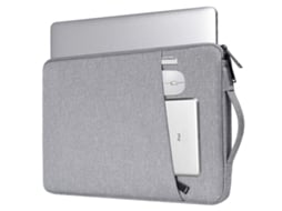 Capa Para Laptop 14,1 Polegadas/15,4 Polegadas Canvas Cinza Brilvibera