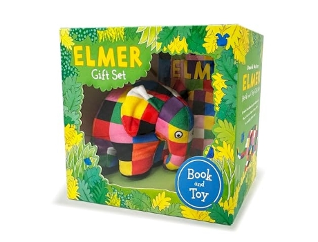 Livro Elmer Book and Toy Gift Set de Mckee e David (Inglês)