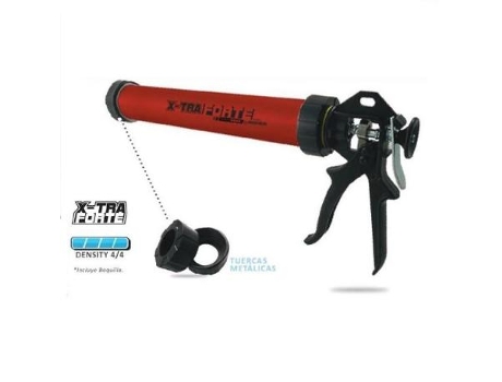 Pistola xtra-forte aluminio 600ml.