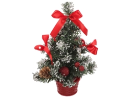 Mini Árvore De Natal Vermelha Para Decoração De Mesa, 30,00 X 30,00 X 15,00 Cm, 1 Peça Olysi Shop