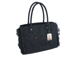Saco De Ombro Denim Hk HELLO KITTY