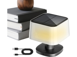 Luminária De Mesa Solar Com 3 Modos Iluminação, Sem Fio E Telescópica