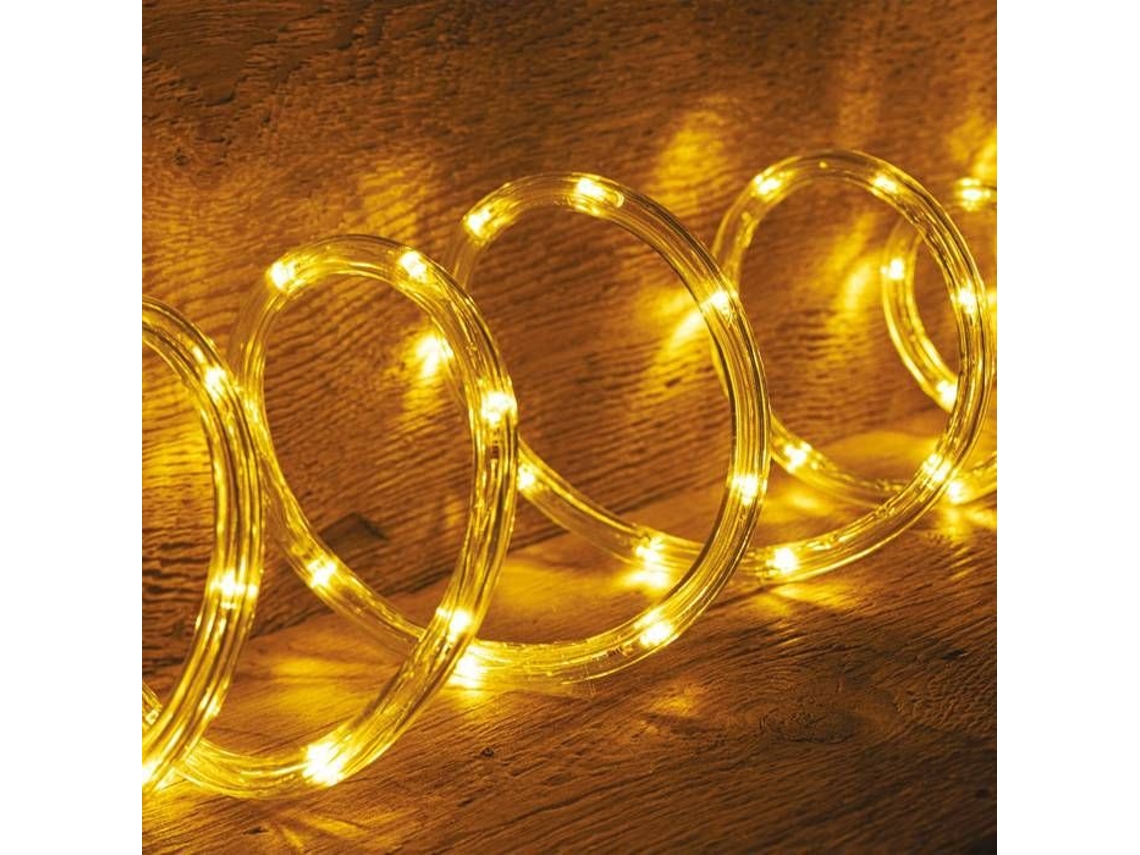 Guirlanda De Luz Não Especificada 24m Led Branco Quente Exterior 8 Funções Jja