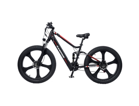 Bicicleta de Montanha Eléctrica RANDRIDE Yx90M 1000W/Pneu Gordo/Suspensão Total/Travões Hidráulicos