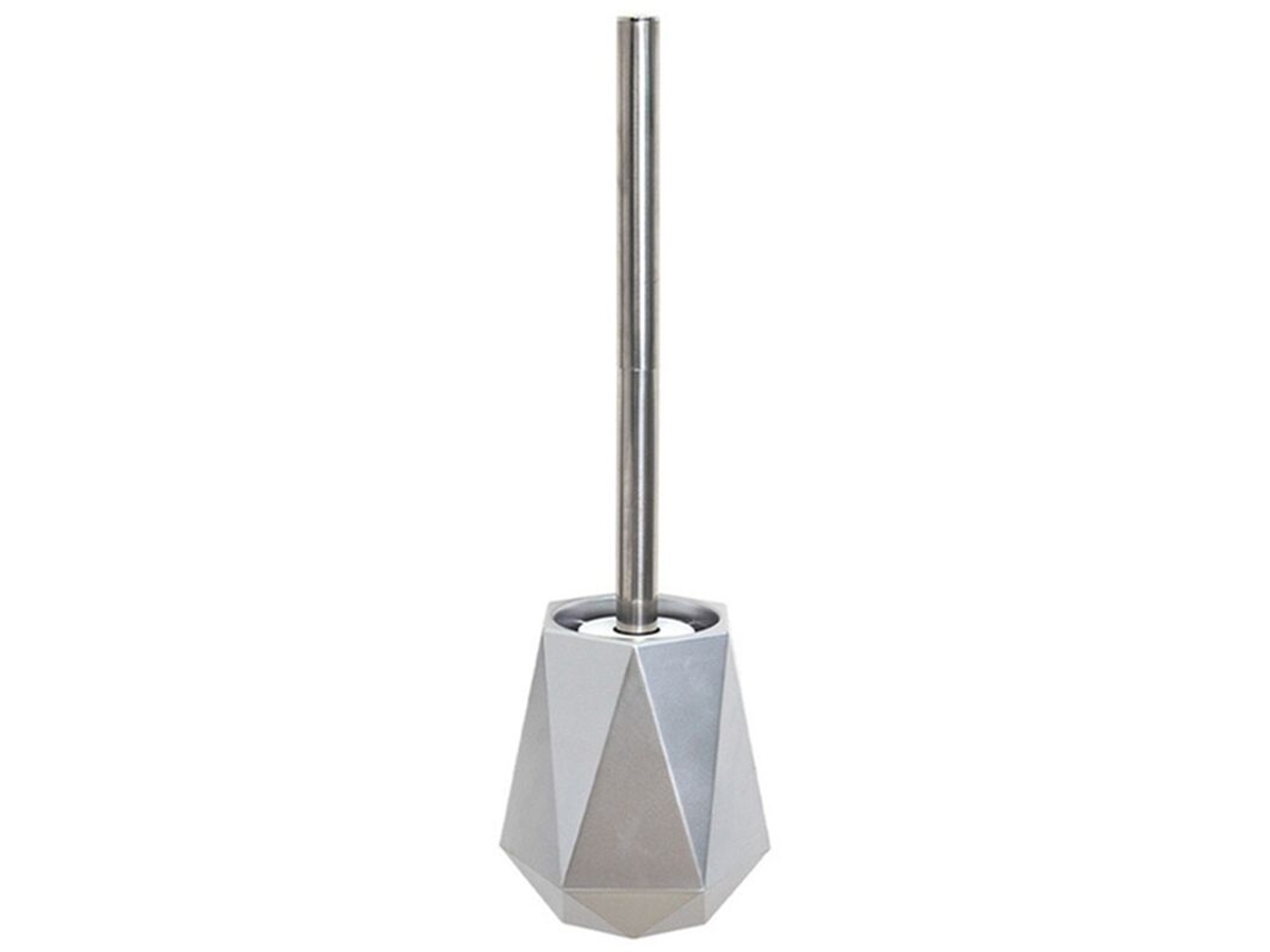 Escova Sanitária de Silicone para Parede Ou Vertical, Estilo Nórdico, Acessório para Banheiro, Cor Prata