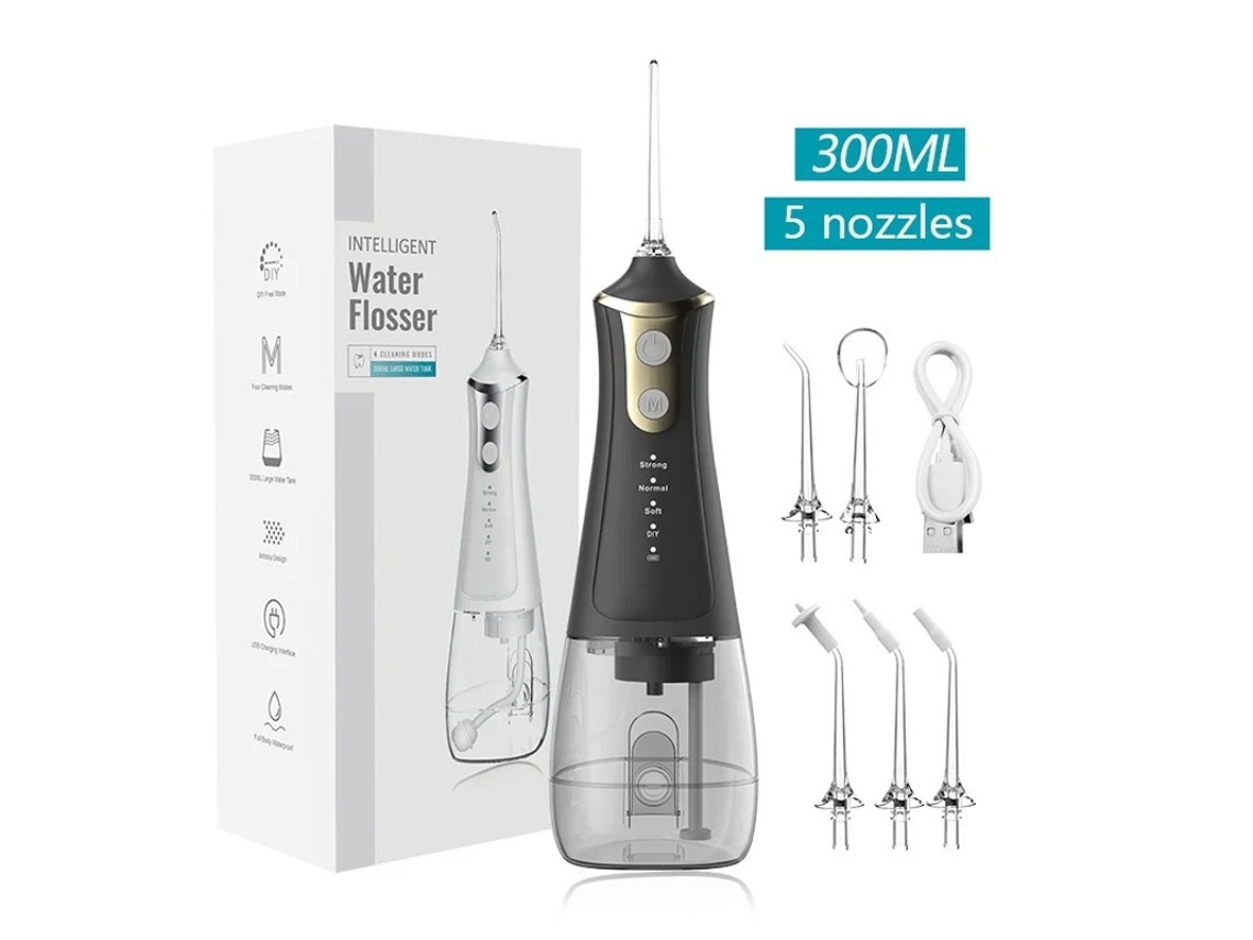 Irrigador Oral Portátil Yizhood L11 Preto