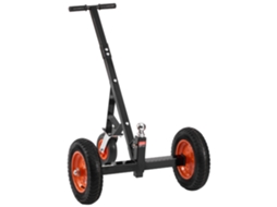 Plataforma para Reboque, Capacidade de Carga 454 Kg, Carrinho Aço Carbono com Altura Ajustável 425 Mm e 560 Mm, Bola 50,8 Pneus 355,6 Movimentar