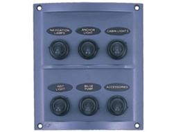 Quadro Elétrico 6 Interruptores Cinza PLASTIMO