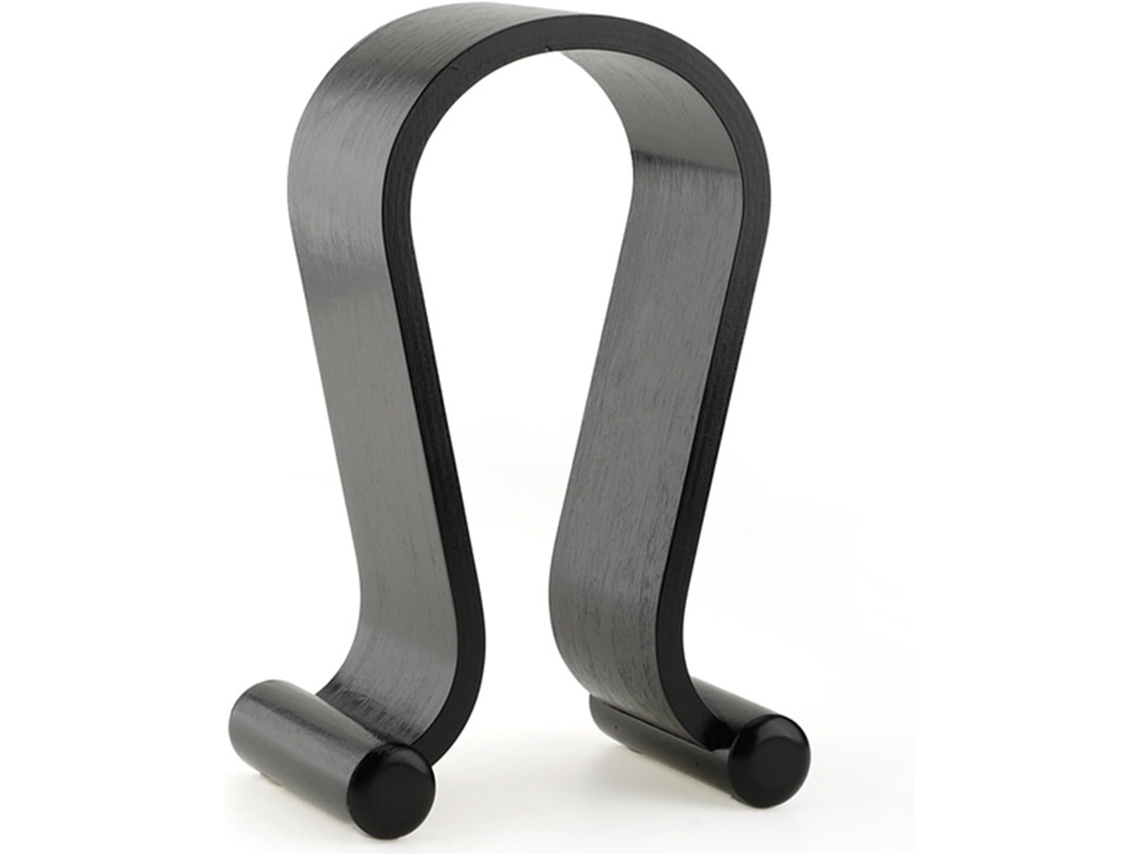 Lurelia Base De Apoio Para Headset, Organizador Limpo De Secretária, Madeira De Nogueira, 26 Cm