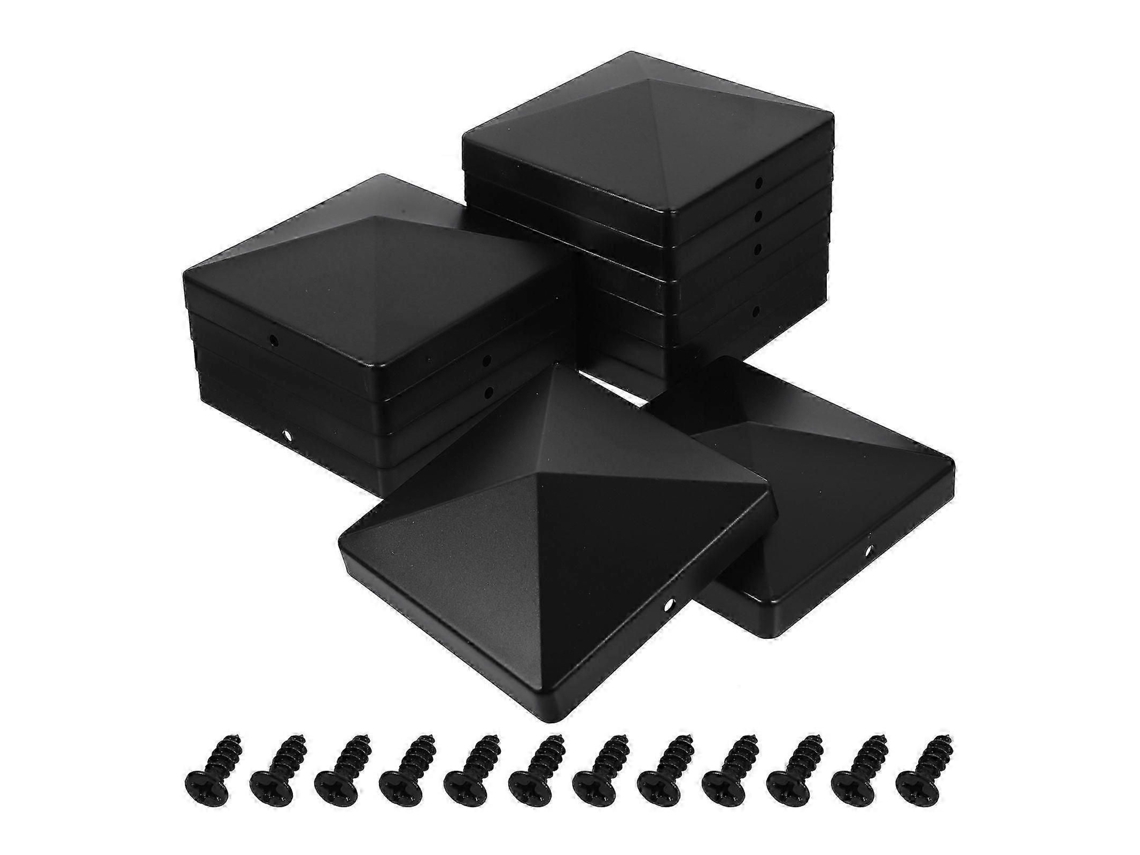 12 Tampas Protetoras Para Postes De Cerca, Coberturas De Plástico Para Proteger E Decorar.