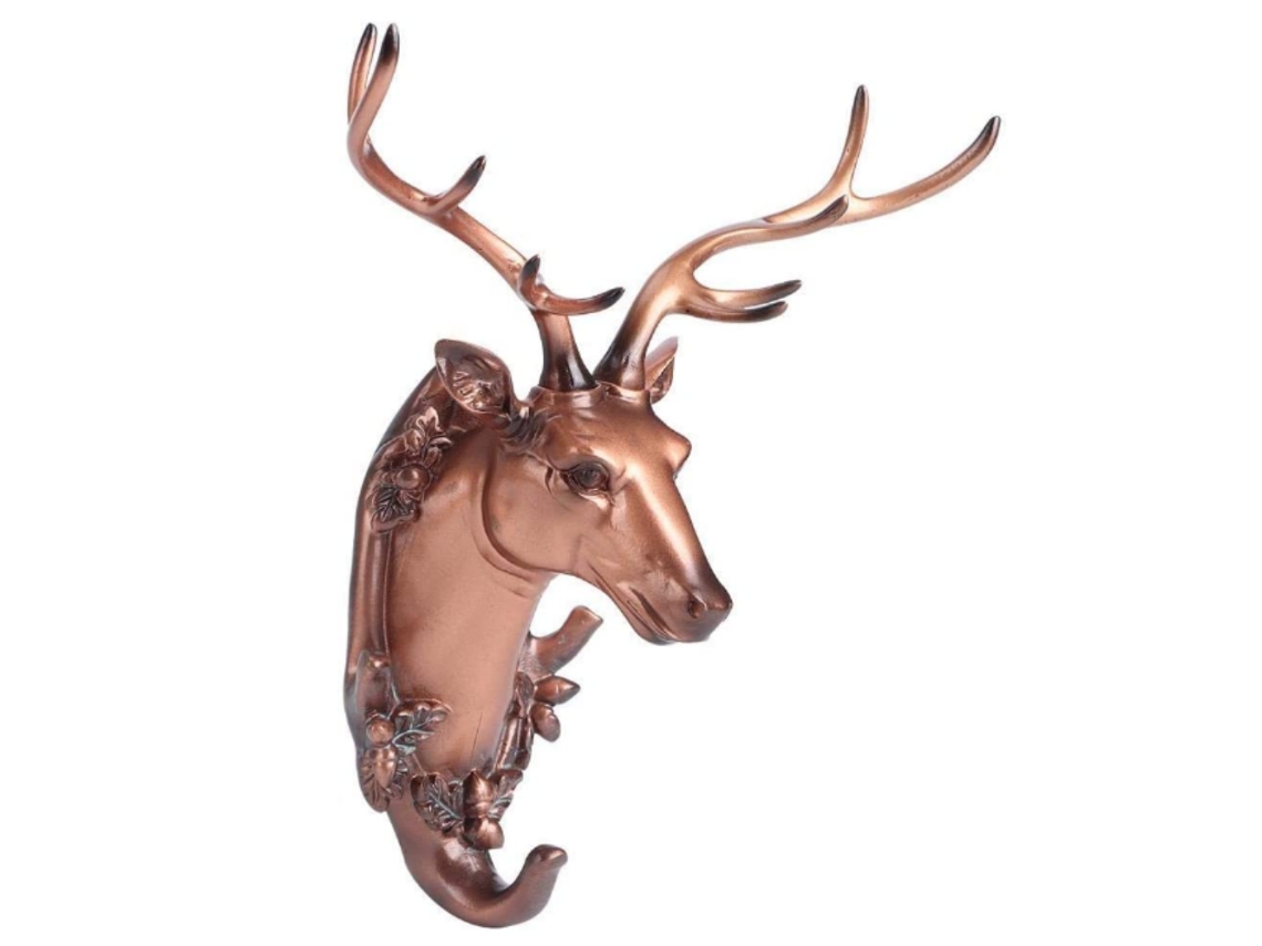 Gancho de Parede em Formato Animal para Banheiro, Ideal para Toalhas, Casacos e Chaves BRILVIBERA (cobre Antigo)