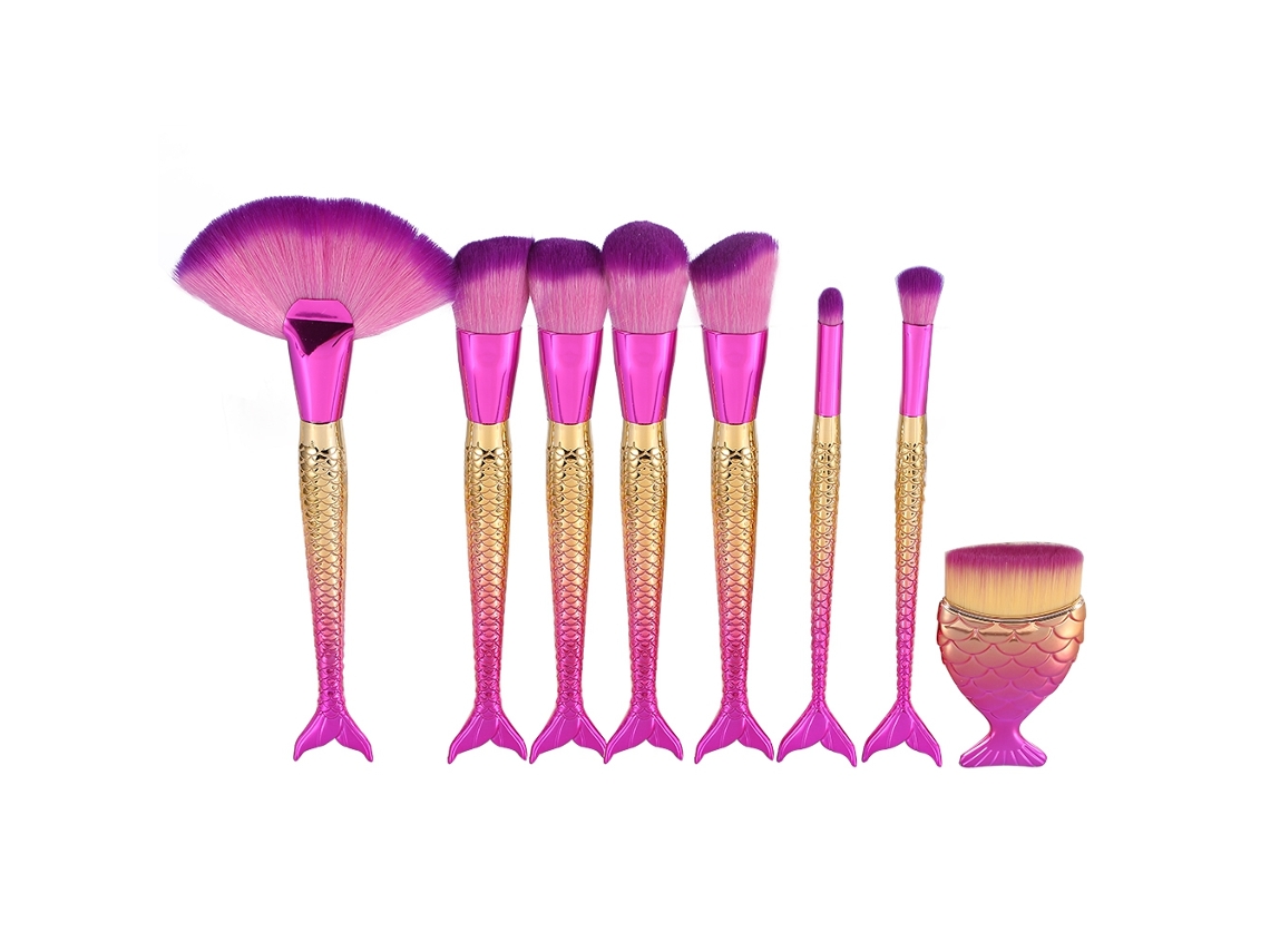 Pinceles de maquillaje profesionales (aplicación de base y rubor)