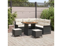 Vidaxl Conjunto De Sofá De Jardim 8 Unid. 7-número De Lugares