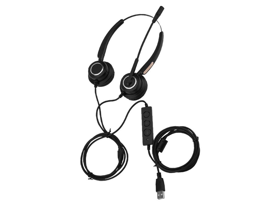Fone De Ouvido Usb Para Call Center Leve Com Microfone E Cancelamento De Ruído