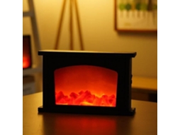 Lareira Elétrica Falsa, Efeito De Chama, Estilo Retrô, Simulação Sem Chama, Luz Led2 Autrement