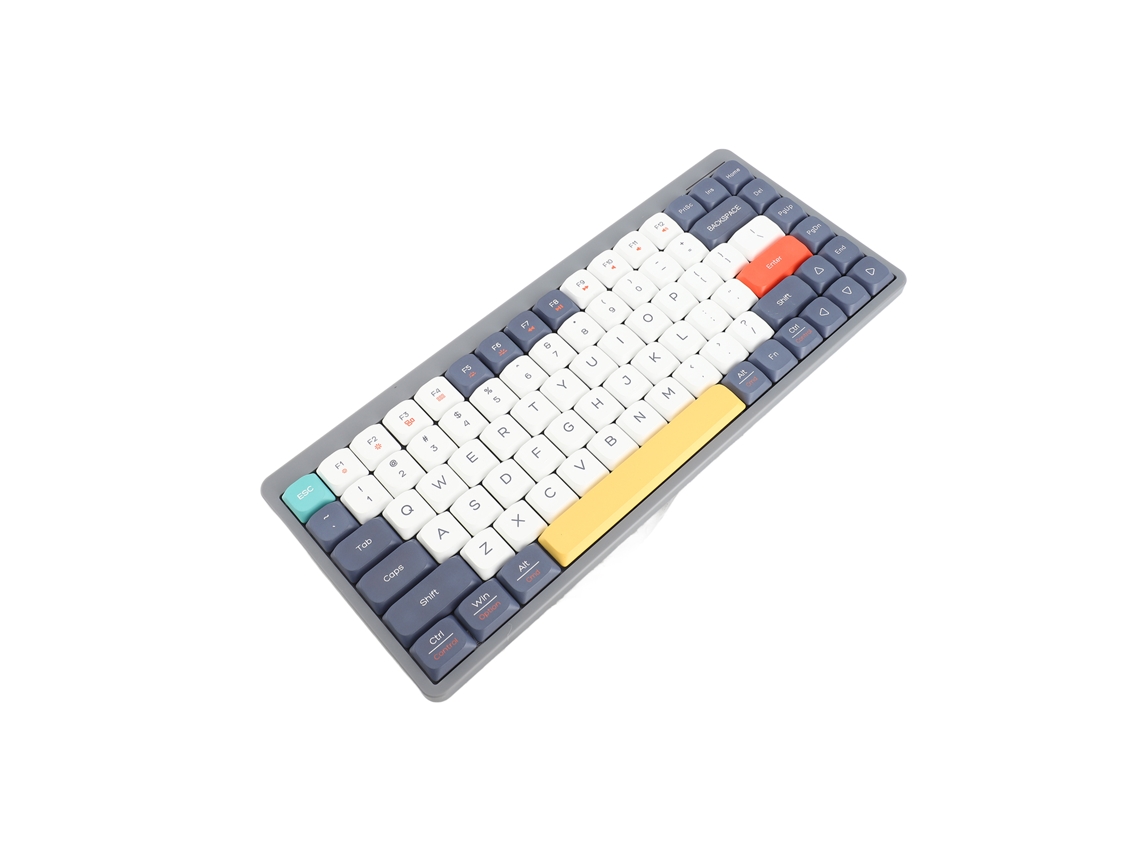 Teclado Mecânico Sem Fio Iblancod 75% Com 84 Teclas, Retroiluminação, Interruptores Outemu Blue, Tipo-c