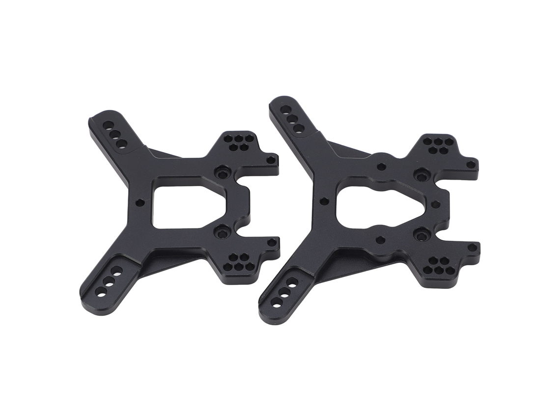 Mali 2pcs Torre de Choque Rc Tkr5401 Tkr5428 Tkr5429 Mt410 Alumínio para Carro Controle Remoto Tekno Et48.3 Preto