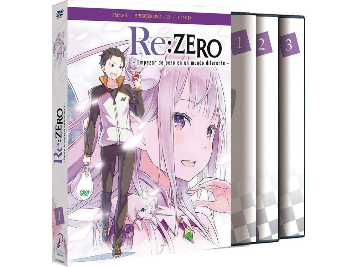 DVD Re:Zero Episodios 1 A 13 (Parte 1) (Edição em Espanhol)