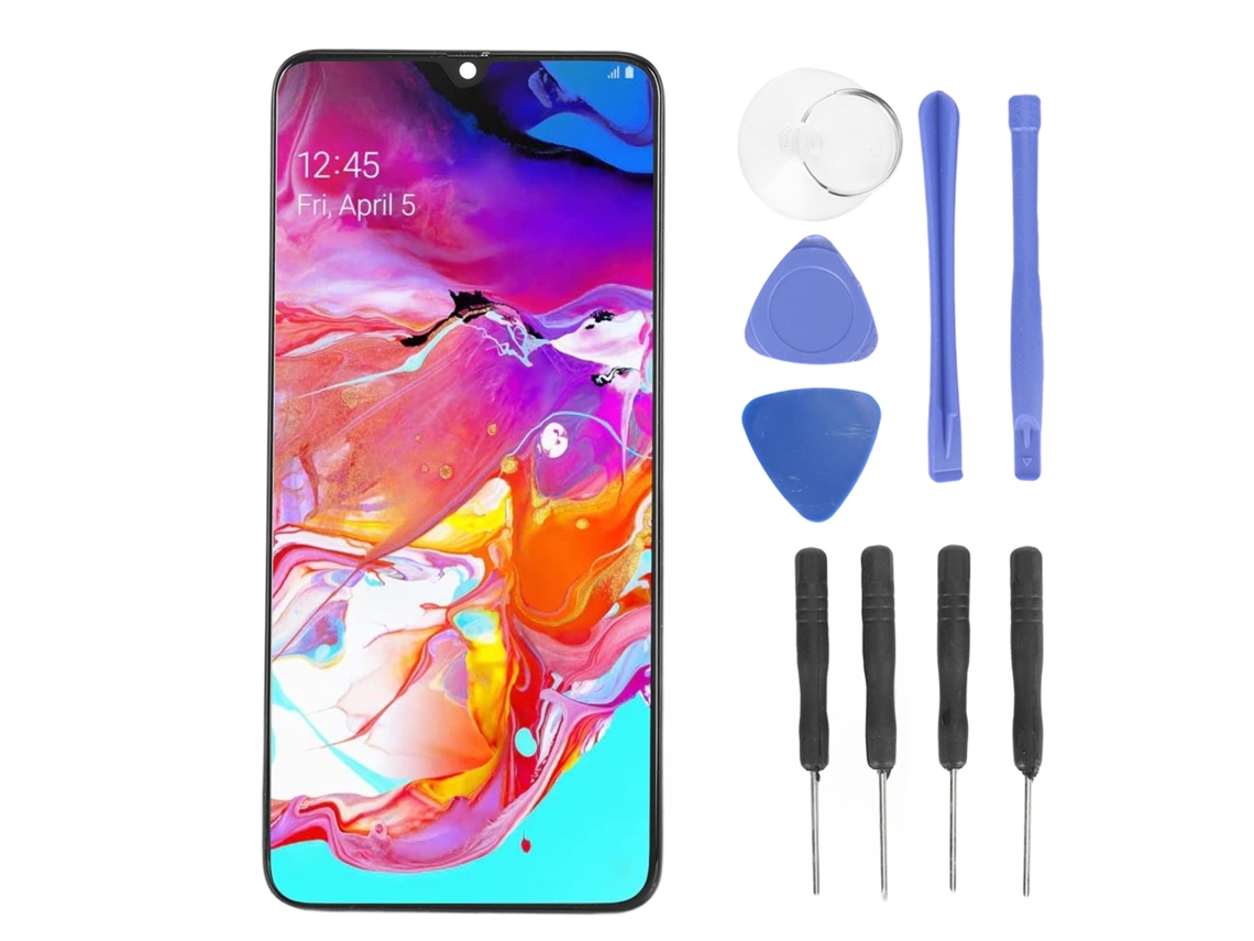Aetheria tela Lcd com Digitador e Moldura para Samsung Galaxy A70 A705 6.7 Polegadas com Ferramentas de Reparo