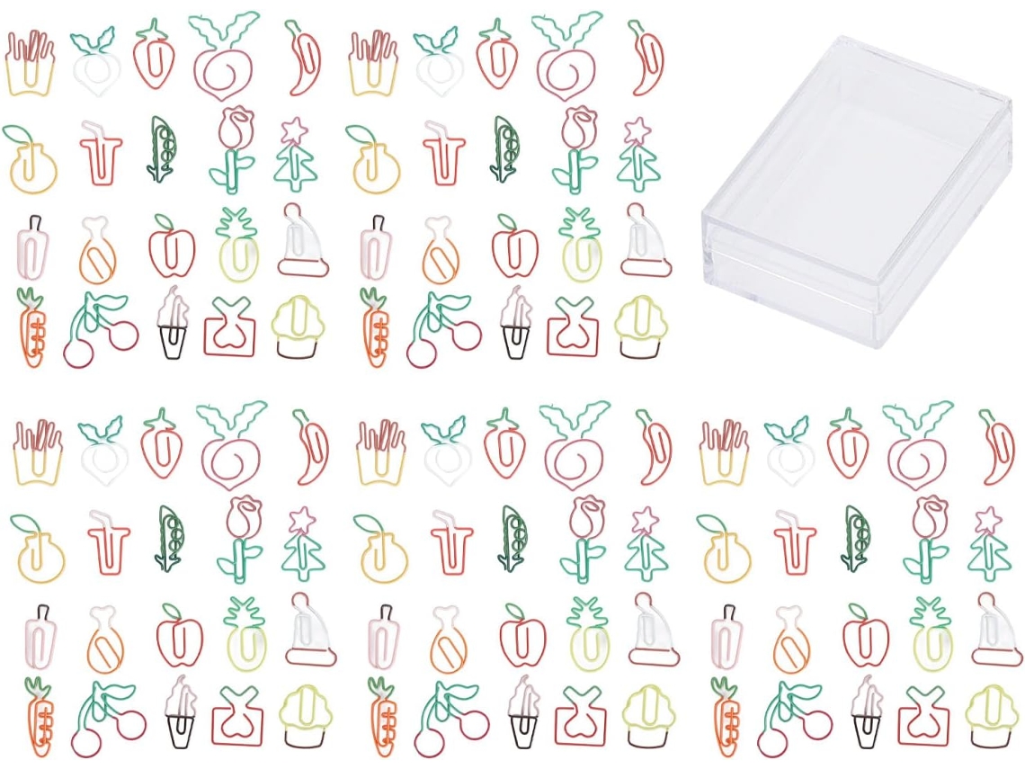 Conjunto Com Enrolador De Papel Metálico Marcar Documentos, Organizar Formas Bonitas, Clipe Material Escolar