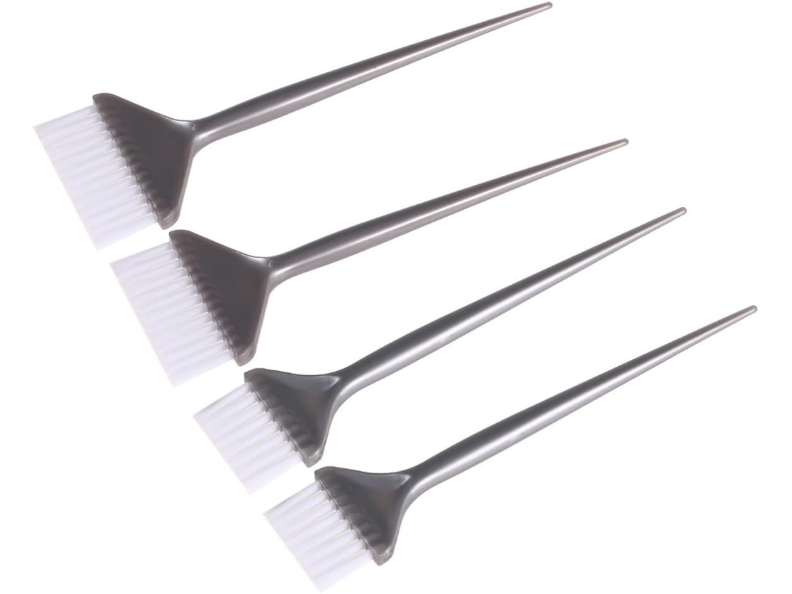 Conjunto de 6 canetas plásticas fáceis de limpar para colorir o cabelo.