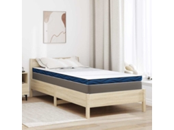 Vidaxl Topper De Colchão 90 X 190 Cm De Espessura Tecido Jacquard