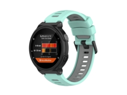 Lurelia Pulseira De Silicone Bicolor Azul E Verde, Compatível Com Garmin Approach S20 22 Mm, Acabamento Moderno